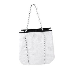 Neoprene Perforated Beach Bag Large Capacity Casual Mommy Hand Strap Shopping Bag Outdoor