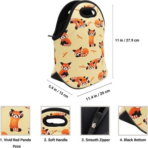 Wholesale Neoprene Alphabet Animals Lunch Bag for KidsInsulated Lunch Box Tote for Adult Teens Boys Teenage Girls Toddlers