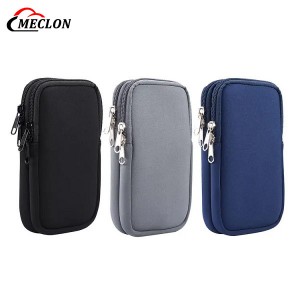 Men Women Phone Neoprene Shockproof Zippered Sleeve Case Bag Pouch Belt Loop Holster for Phone