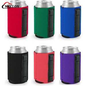 Custom Design Neoprene Beer Can Cooler Holder Magnetic Stubby Holder Insulated Drink Can Cooler Sleeve