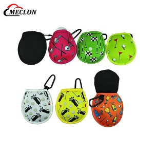 Customized Waterproof Neoprene Golf Ball Holder Bag Mini One Ball Carrier Pouch