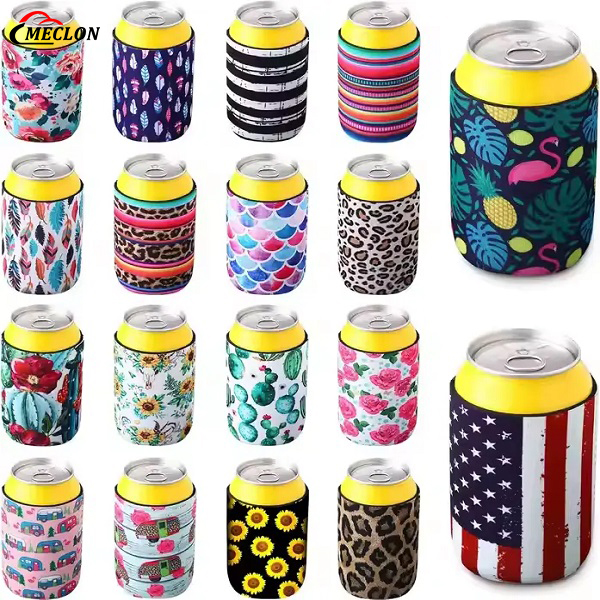 Custom Logo 12oz Insulated Drink Holder Neoprene Beer Can Cooler