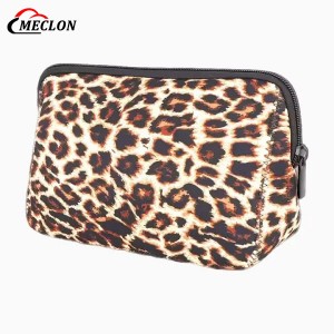 Custom Pouch New Neoprene Makeup Bag Zipper Closure Travel Professional Cosmetic Bag Multicolor
