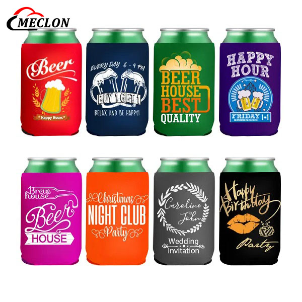 Insulated Neoprene 12oz Beer Cooler Personalized Drink Bottle Can Cooler Holder Sleeve Custom Logo