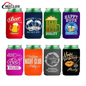Custom Logo Neoprene Can Stubby Holder Thermal Can Cooler Cover Beer Bottle Bag