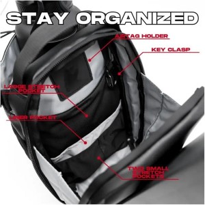 Wholesale High-Capacity Water Bottle Sling Bag Waterproof Fitness Black Magnetic Gym Bag Custom Water Bottle Bag for Hiking