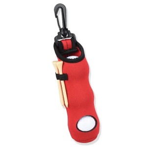 Custom Design Neoprene Solid Color Golf Ball Bag Accessory Sublimation 3 Balls Holder with Custom Carrier Pouch