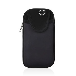 Custom Neoprene Phone Pouch Multifunctional Pockets for Phone Universal Smartphone Arm Bag with Earphone Hole