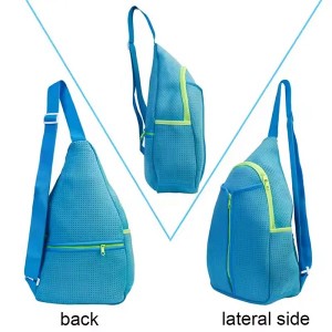 Wholesale Neoprene Pickleball Racket Bag Large Sports Pickleball Racket Sling Quilted Puffer Pickleball Paddle Bag