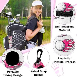 Neoprene Golf Ball Carrier Pouch Personalized Sublimation Custom