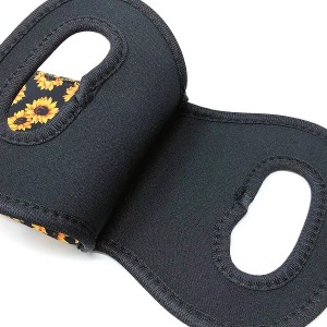 Custom Single Wine Carrier Tote Bag Neoprene Champagne Bottles Protective Travel Bag Beer Cans Water Bottle Holder