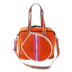 Wholesale Customized Portable Tennis Badminton Racket Sling Bag for Women Neoprene Outdoor Sports Tote Bag