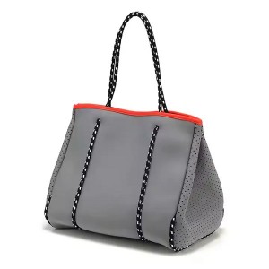 Travel Handbag Summer Large Neoprene Beach Tote Bag with Small Wallet Women Shoulder Tote Beach Bag