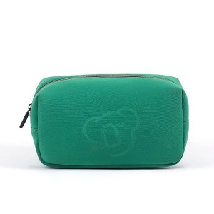 Wholesale Custom Diving Material Makeup Cosmetic Portable Storage Bag Waterproof Toiletry Bag Embossed LOGO