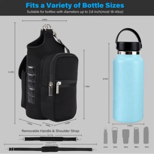 Customized Design Sports Magnet Water Bottle Bag Car Ice Bullion Cup Set Oblique Span Hand Magnet Diving Material Car Cup Set