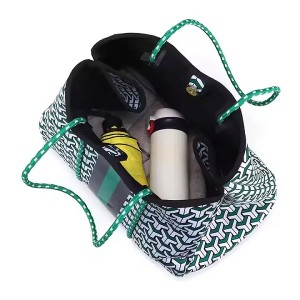 Travel Handbag Summer Large Neoprene Beach Tote Bag with Small Wallet Women Shoulder Tote Beach Bag