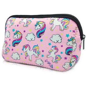 Cosmetic Bag Waterproof Neoprene Zipper Pouch Travel Portable Toiletry Makeup Bags Organizer Case for Women and Girls
