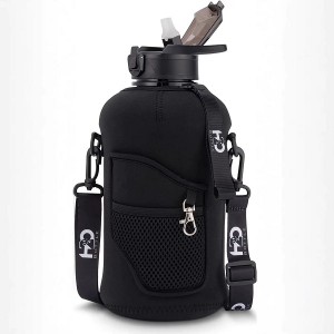 Customized of Large Capacity Bottle Diving Material Cup Cover Heat Insulation Anti-scalding Portable Adjustable Shoulder Strap