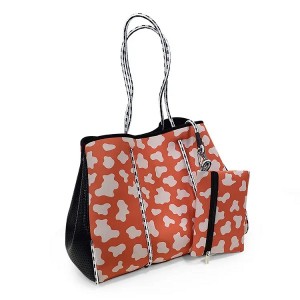 Custom Large Capacity Neoprene Women Tote Bag Waterproof Portable Beach Bag Outdoor Ladies Shopping Bag