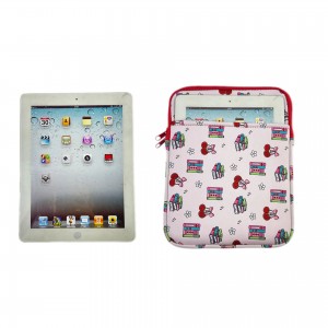 Sublimation Custom Stationary Pouch Neoprene Protective Book Sleeve with Zipper