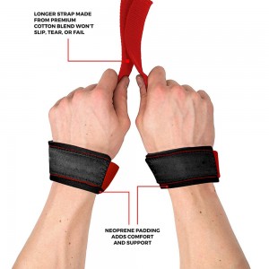 Neoprene Workout Wrist Straps rau txiv neej thiab poj niam