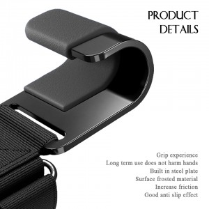 DMoose Fitness Weight Lifting Hooks for Deadlifts, Pull Ups, Rows & Shrugs – Anti-Rip Nylon Strap Hand Grips with Thick Wrist Padding – Heavy Duty Wrist Straps for Weightlifting & Gym Workouts