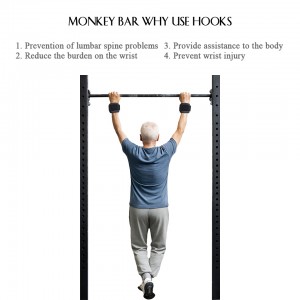 DMoose Fitness Weight Lifting Hooks for Deadlifts, Pull Ups, Rows & Shrugs – Anti-Rip Nylon Strap Hand Grips with Thick Wrist Padding – Heavy Duty Wrist Straps for Weightlifting & Gym Workouts