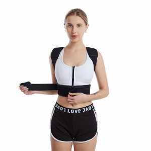 IMesh yeDayimane kunye neVelvet Fabric Back Shoulder Corrector yaMadoda kunye nabasetyhini