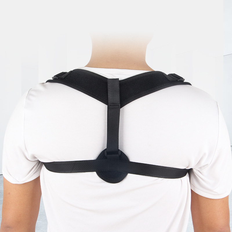 Clavicle Support Back Brace for Man and Woman Unggulan Gambar