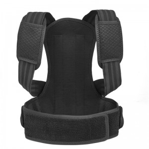 IMesh yeDayimane kunye neVelvet Fabric Back Shoulder Corrector yaMadoda kunye nabasetyhini