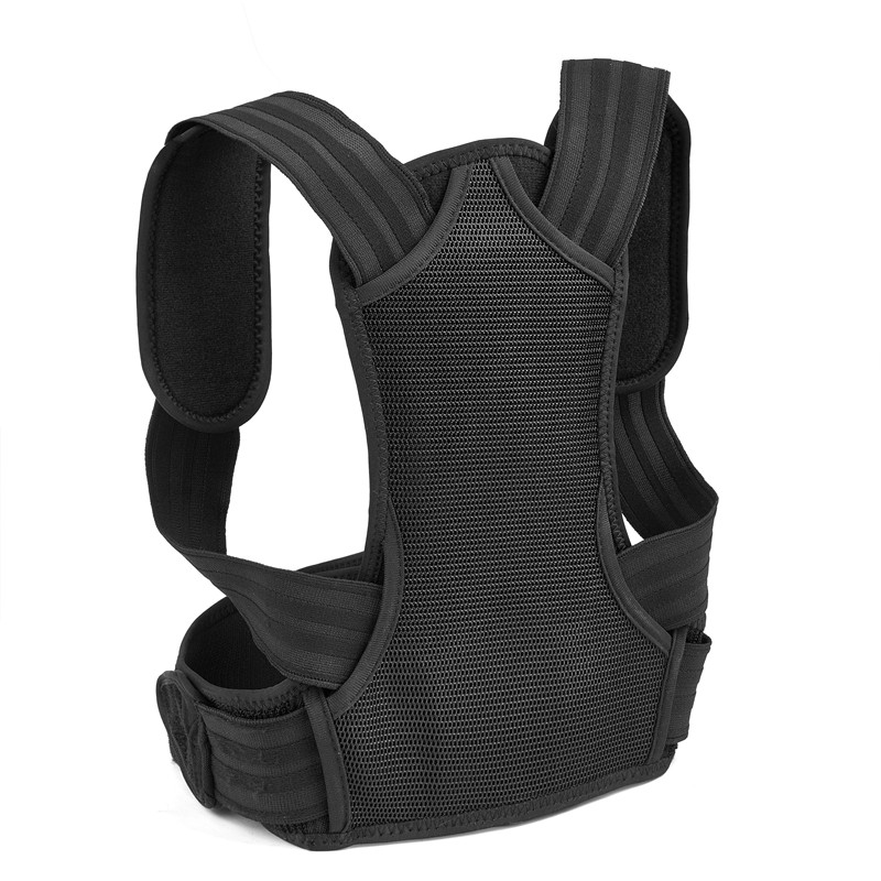 IMesh yeDayimane kunye neVelvet Fabric Back Shoulder Corrector yaMadoda kunye nabasetyhini