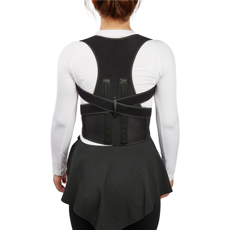 Double Strong Auxiliary Support Bar Padded Back Posture Corrector (6)