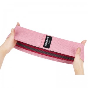 Rirọ adaṣe Workout Hip Oruka igbanu Amọdaju Fabric Resistance igbohunsafefe