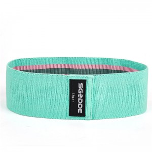 Rirọ adaṣe Workout Hip Oruka igbanu Amọdaju Fabric Resistance igbohunsafefe