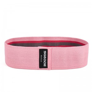 Rirọ adaṣe Workout Hip Oruka igbanu Amọdaju Fabric Resistance igbohunsafefe