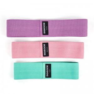 Rirọ adaṣe Workout Hip Oruka igbanu Amọdaju Fabric Resistance igbohunsafefe