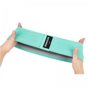 Rirọ adaṣe Workout Hip Oruka igbanu Amọdaju Fabric Resistance igbohunsafefe