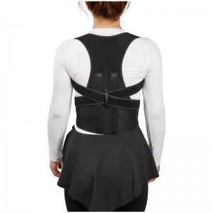 Double Strong Auxiliary Support Bar Padded Posture Belt
