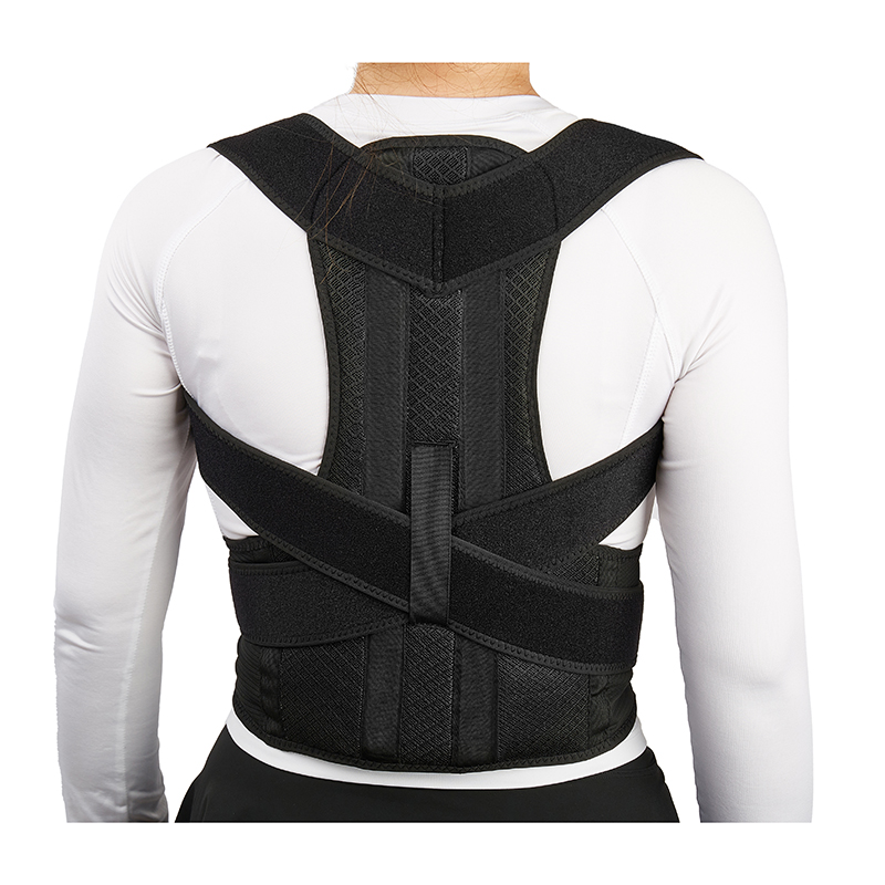 Naujausias nugaros įtvaras, reguliuojamas nugaros atrama viršutinės ir apatinės nugaros dalies skausmams