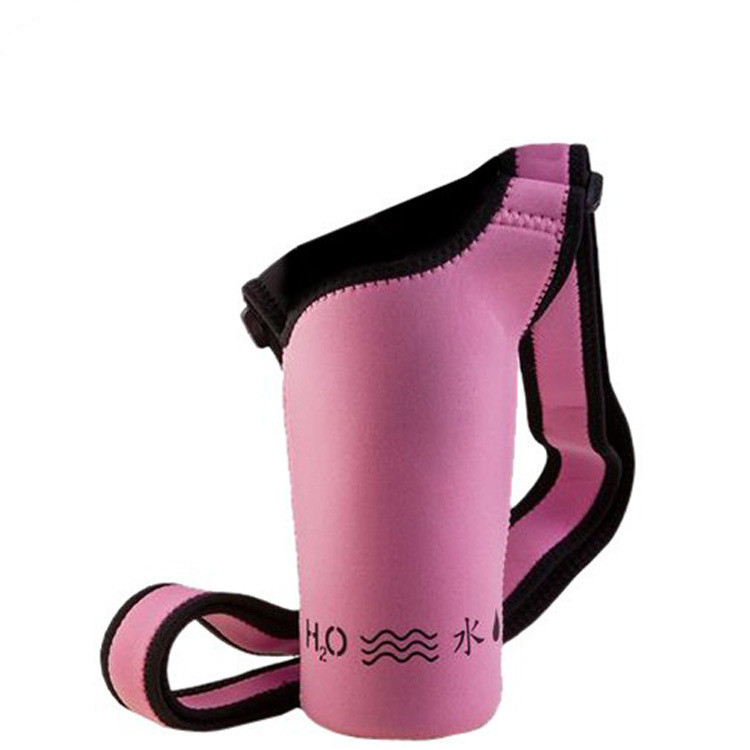 Cooler Bag ເສື້ອຢືດ Neoprene Water Bottle Sleeve with Shoulder Strap