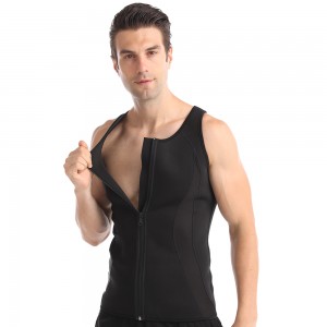 Neoprene Shapewear Fitness Sports Sweatsuit rau txiv neej