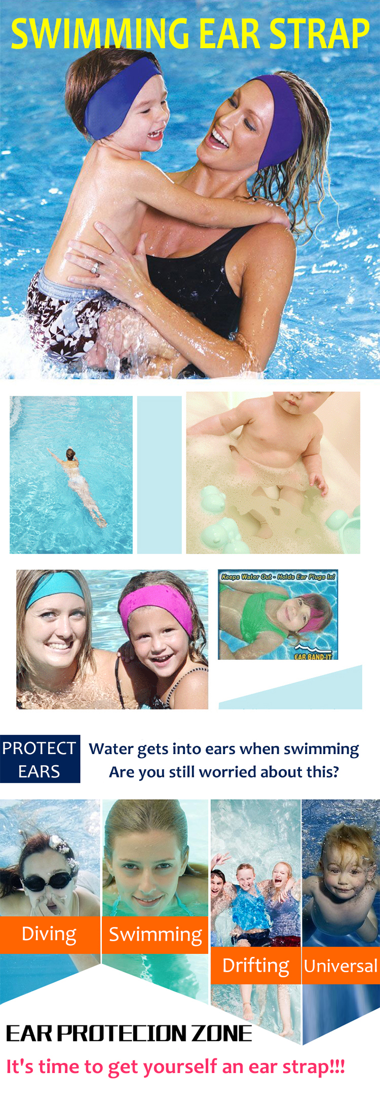 Swimming-Headband-aur-strap-applicationes