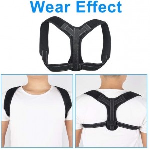 Tuam Tshoj Posture Corrector nrog Reflective Belt