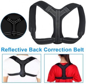 Tuam Tshoj Posture Corrector nrog Reflective Belt