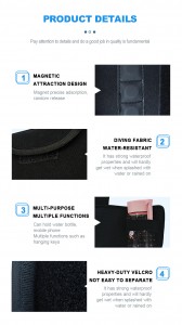 Hot-selling Magnetism Neoprene Water Bottle Sleeve Premium Gym Bottle Carrier Bag Durable Magnetic Bag Water Bottle Holder