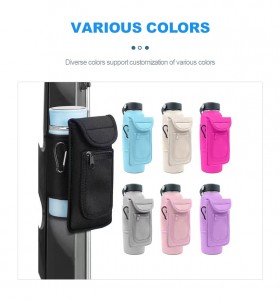 Hot-selling Magnetism Neoprene Water Bottle Sleeve Premium Gym Bottle Carrier Bag Durable Magnetic Bag Water Bottle Holder