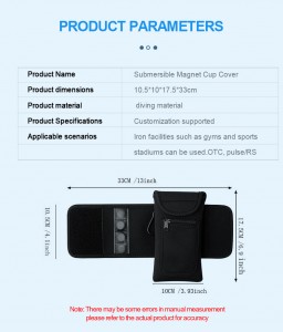 Hot-selling Magnetism Neoprene Water Bottle Sleeve Premium Gym Bottle Carrier Bag Durable Magnetic Bag Water Bottle Holder